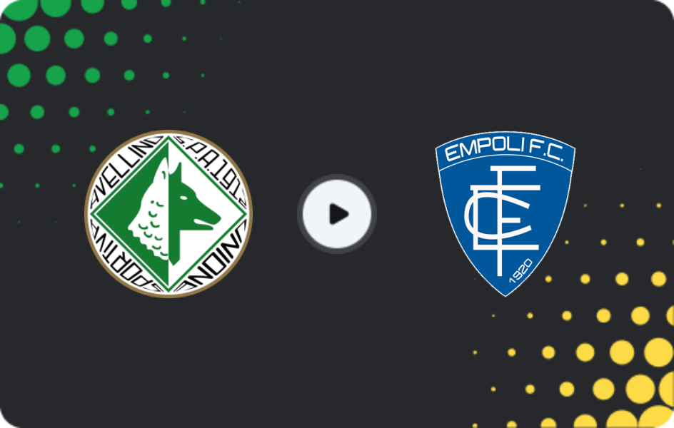 Where to watch Avellino — Empoli, Serie B, 22.11.2025