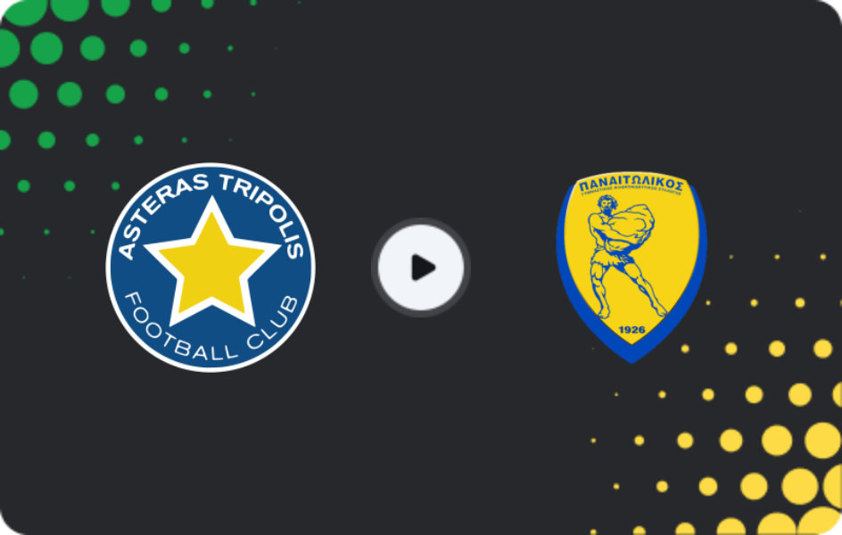 Where to watch Asteras — Panetolikos, Super League, 22.11.2025