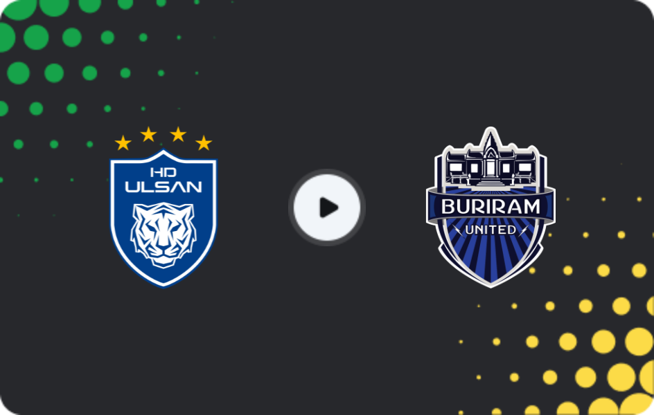 Where to watch Ulsan Hyundai — Buriram United, AFC Champions League, 26.11.2025