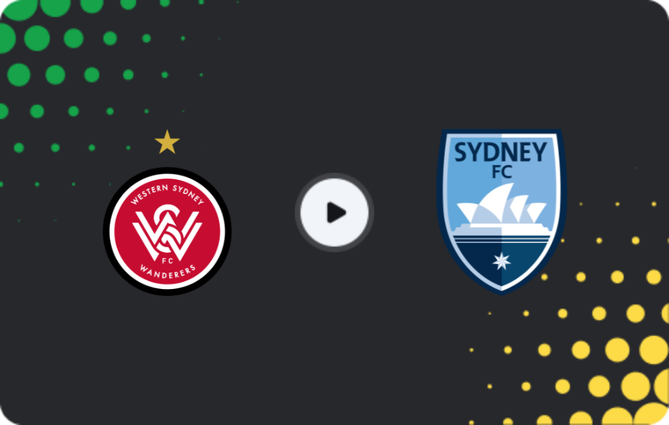 Where to watch Western Sydney Wanderers — Sydney, A-League, 29.11.2025