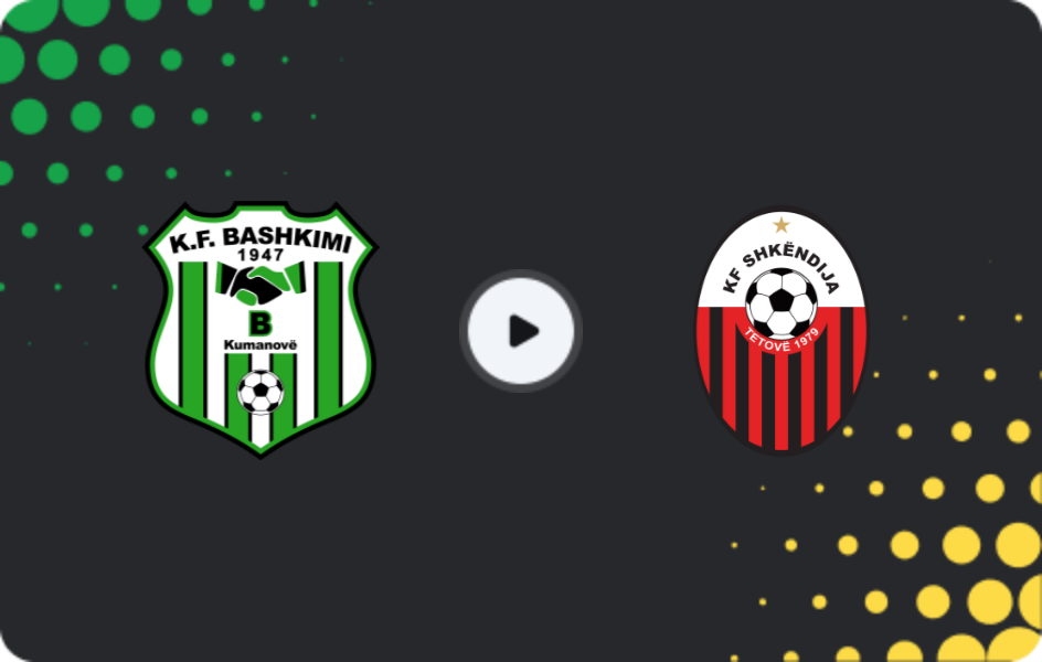 Where to watch Bashkimi Kumanovo — Shkendija, First League, 30.11.2025