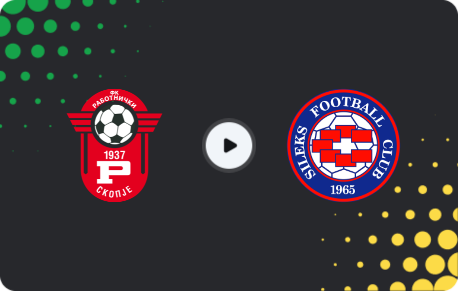 Where to watch Rabotnicki — Sileks, First League, 30.11.2025