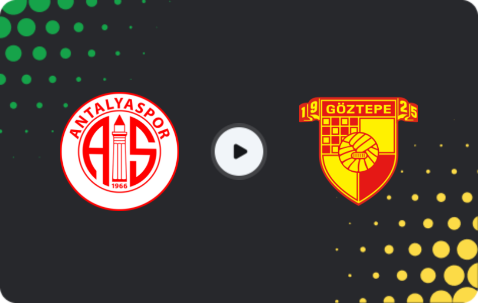 Where to watch Antalyaspor — Goztepe, Süper Lig, 30.11.2025