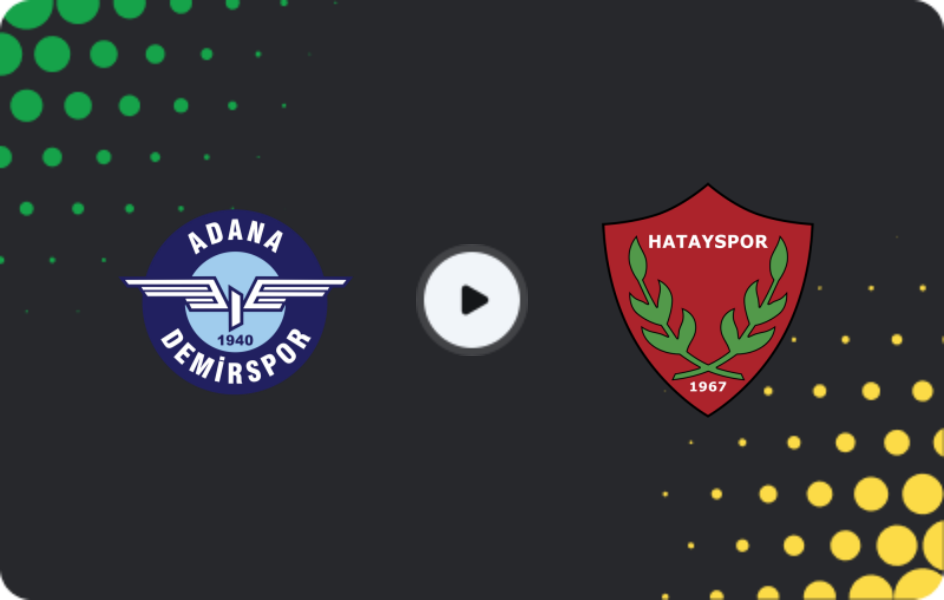 Where to watch Adana Demirspor — Hatayspor, TFF First League, 30.11.2025