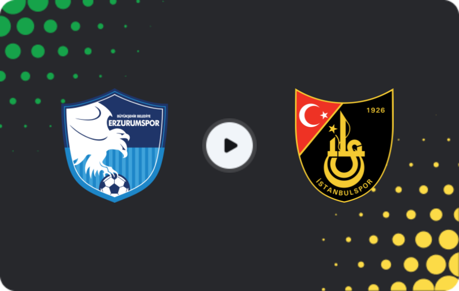 Where to watch Erzurumspor — İstanbulspor, TFF First League, 30.11.2025