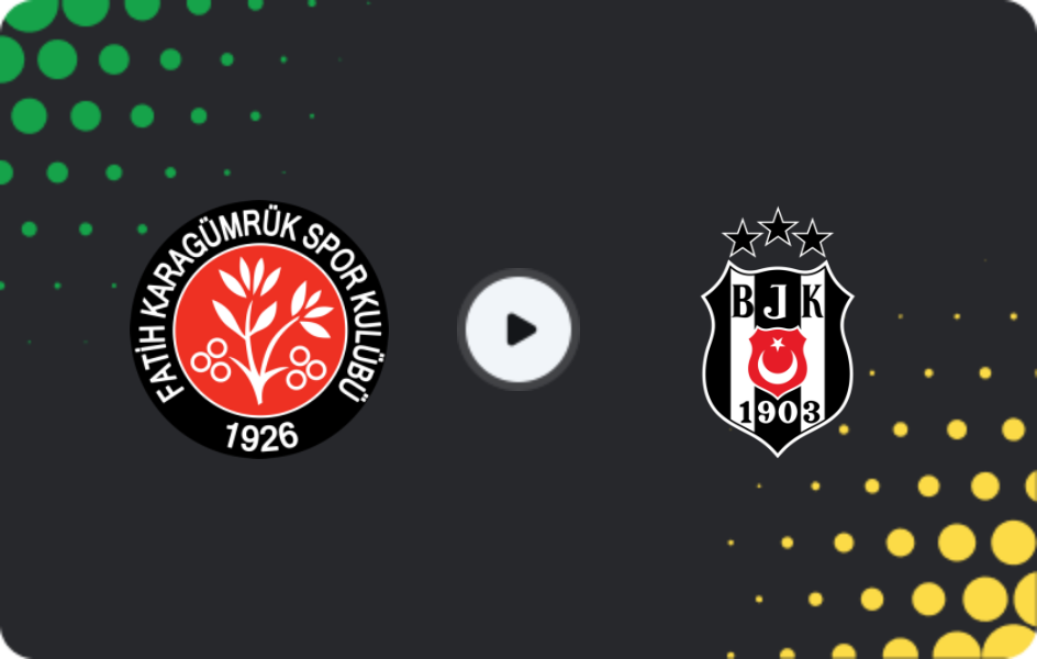 Where to watch Fatih Karagümrük — Besiktas, Süper Lig, 30.11.2025