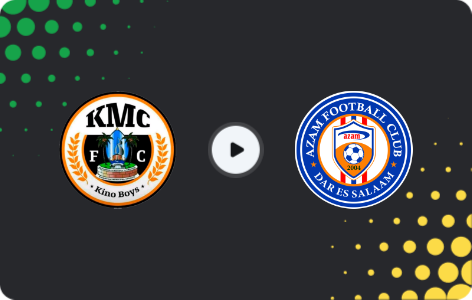 Where to watch KMC — Azam, Ligi kuu Bara, 04.12.2025