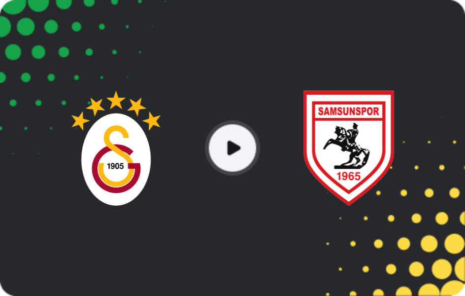 Where to watch Galatasaray — Samsunspor, Süper Lig, 05.12.2025