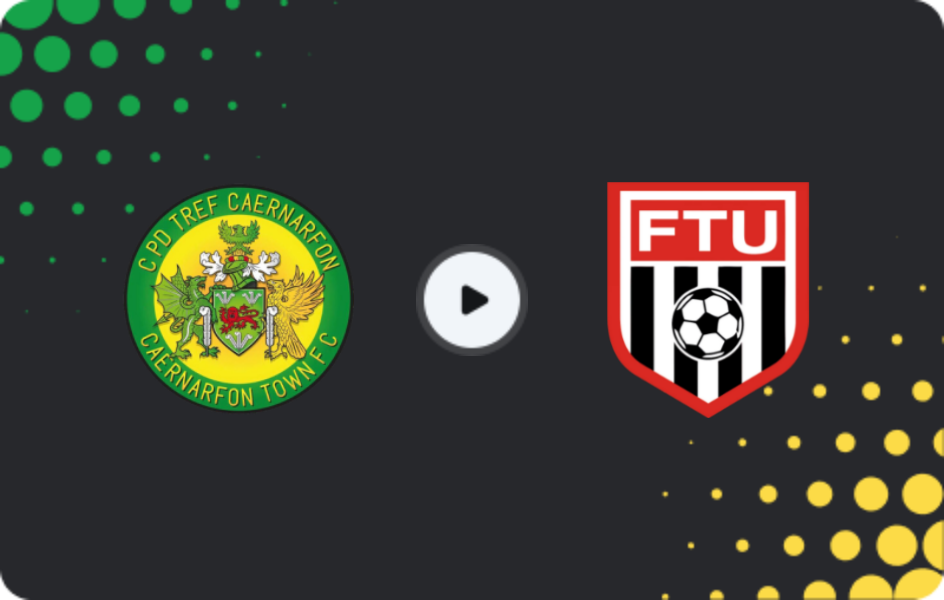Where to watch Caernarfon Town — Flint Town United, Cymru Premier, 05.12.2025