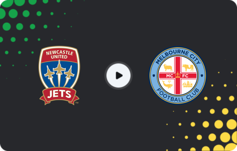 Where to watch Newcastle Jets — Melbourne City, A-League, 06.12.2025