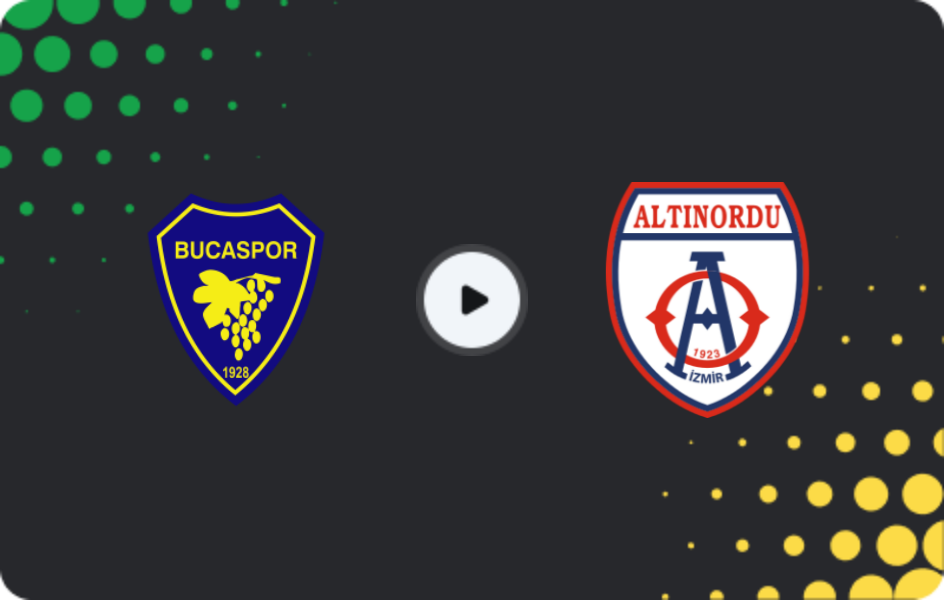 Where to watch Bucaspor — Altınordu, 2. Lig, 17.12.2025