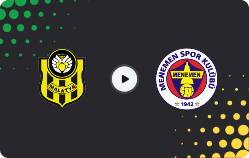 Where to watch Yeni Malatyaspor — Menemen, 2. Lig, 17.12.2025