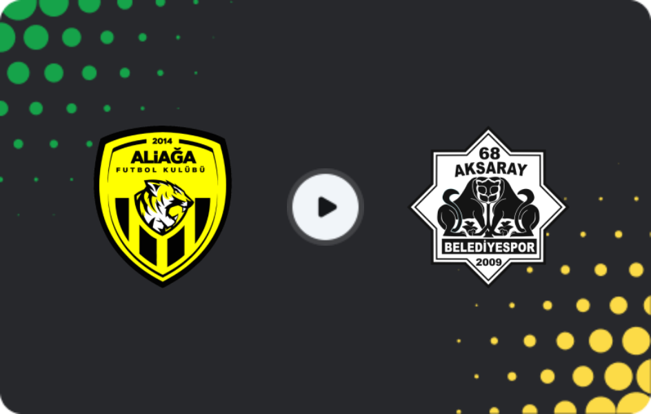 Where to watch Aliağa — 68 Aksaray Belediyespor, 2. Lig, 16.12.2025