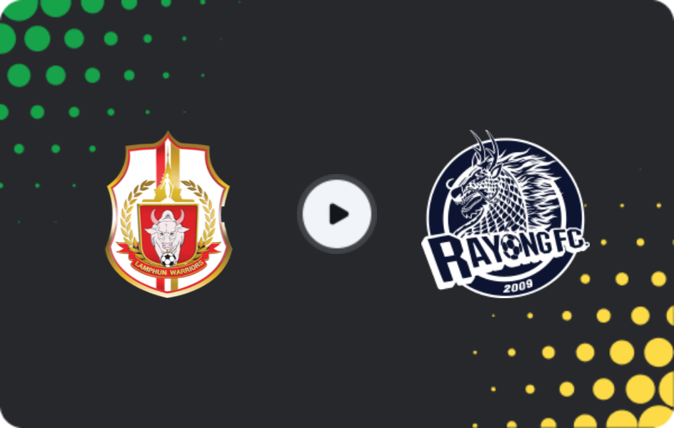 Where to watch Lamphun Warrior — Rayong FC, Thai League 1, 06.12.2025