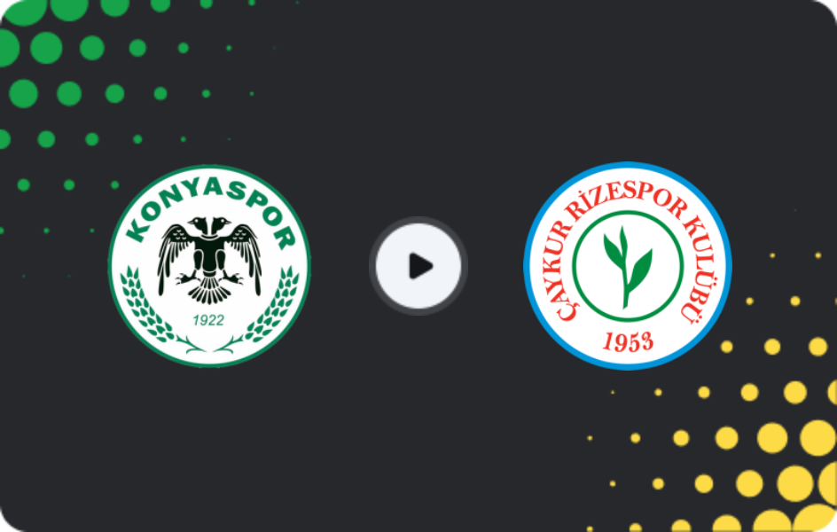 Where to watch Konyaspor — Rizespor, Süper Lig, 06.12.2025