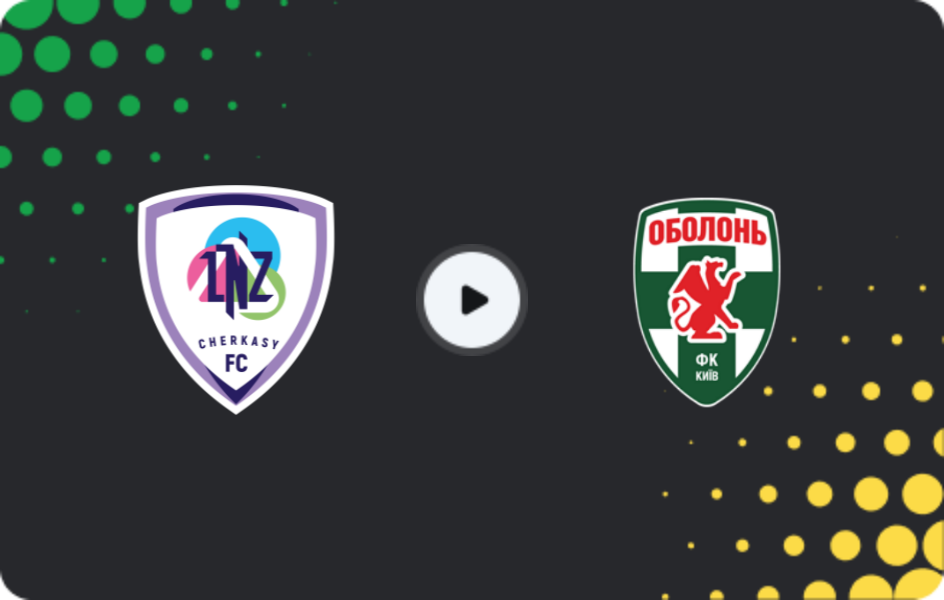 Where to watch LNZ Cherkasy — Obolon', Premier League, 06.12.2025