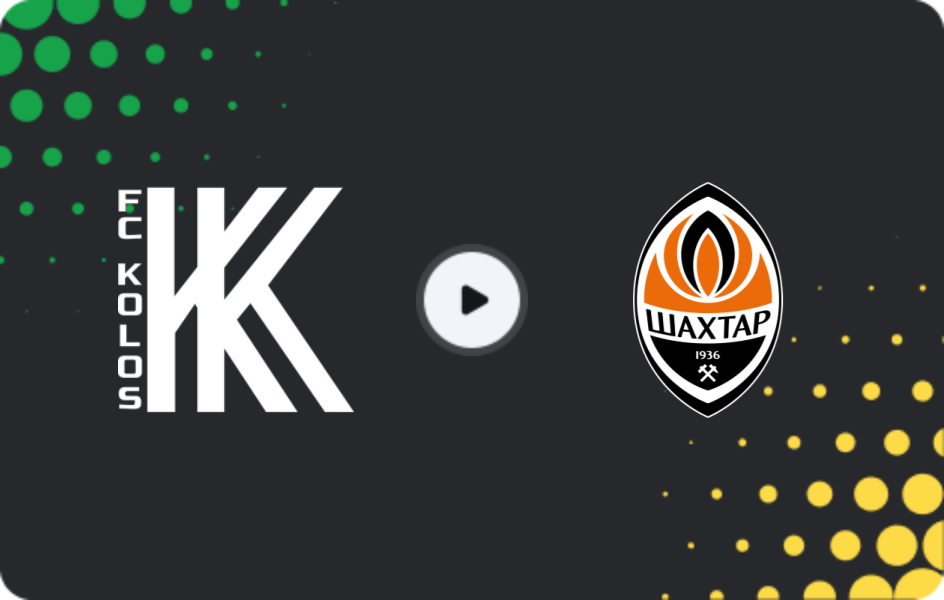 Where to watch Kolos Kovalivka — Shakhtar Donetsk, Premier League, 06.12.2025