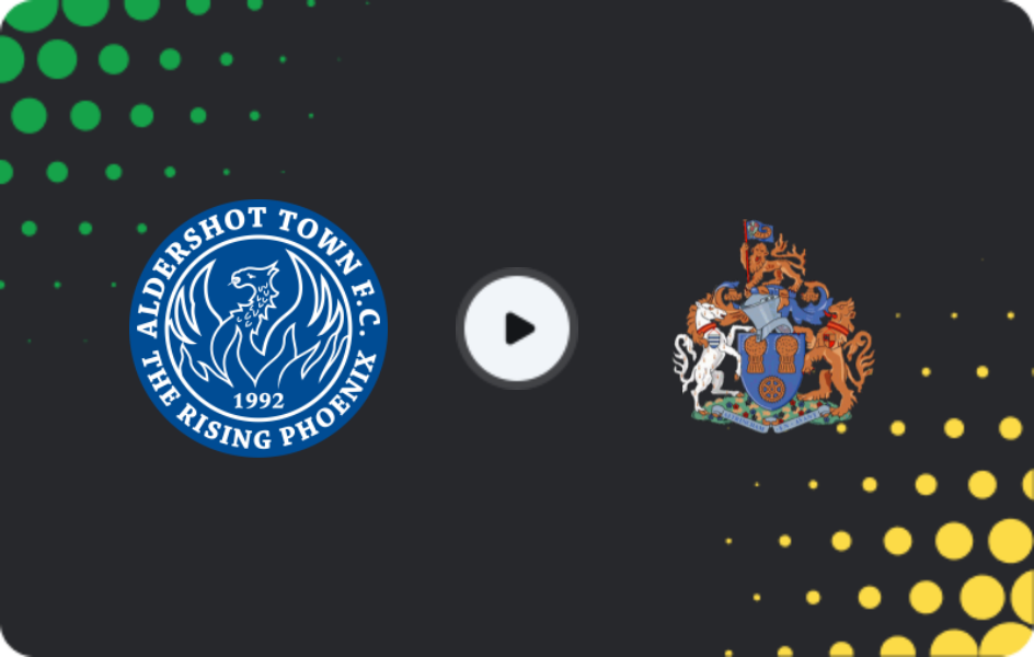 Where to watch Aldershot Town — Altrincham, National League, 06.12.2025