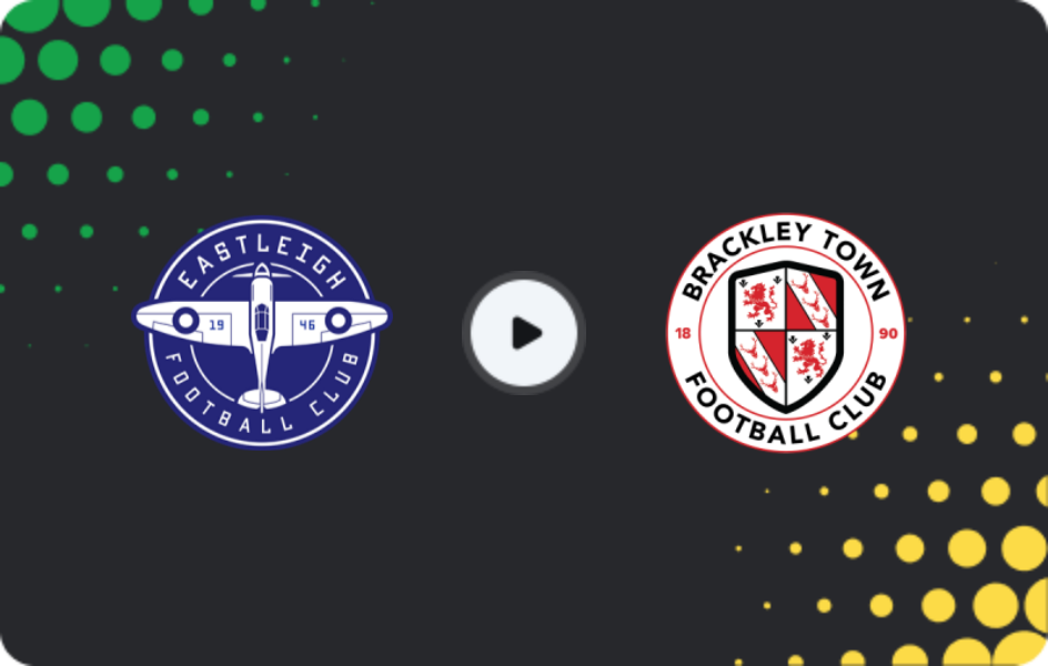 Where to watch Eastleigh — Brackley Town, National League, 13.01.2026