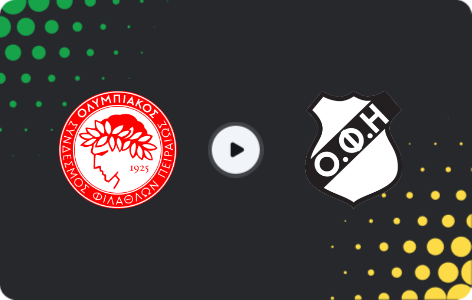 Where to watch Olympiakos — OFI, Super League, 06.12.2025