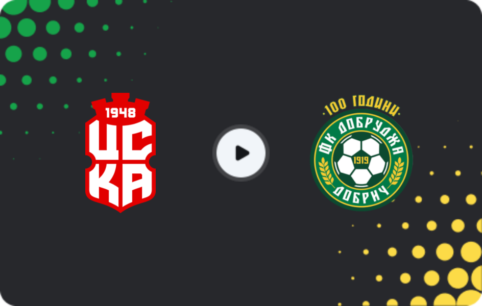 Where to watch CSKA 1948 — Dobrudzha, First League, 06.12.2025