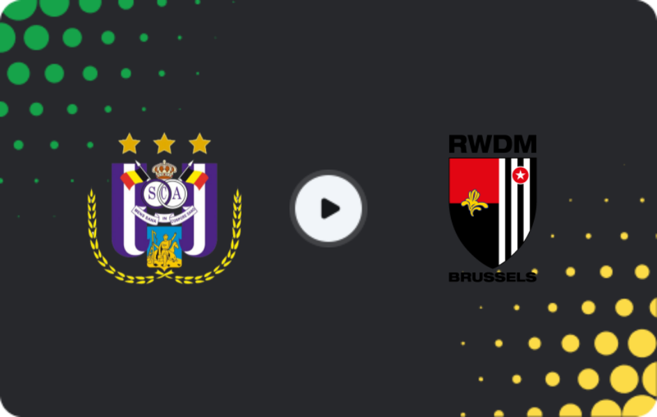 Where to watch Anderlecht II — RWDM, Challenger Pro League, 06.12.2025