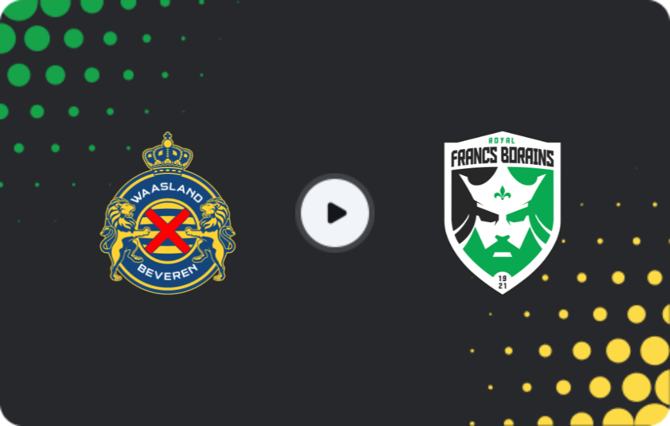 Where to watch Waasland-Beveren — Francs Borains, Challenger Pro League, 06.12.2025