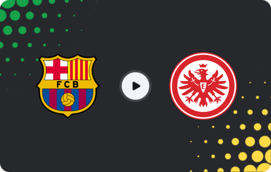 Where to watch Barcelona — Eintracht Frankfurt, Champions League, 09.12.2025