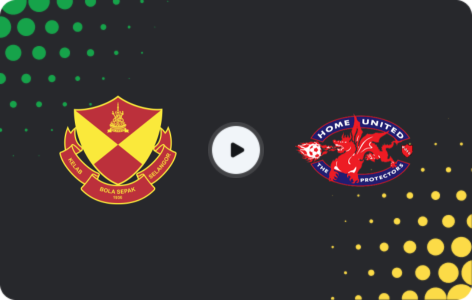 Where to watch Selangor FC — Home United, AFC Cup, 10.12.2025