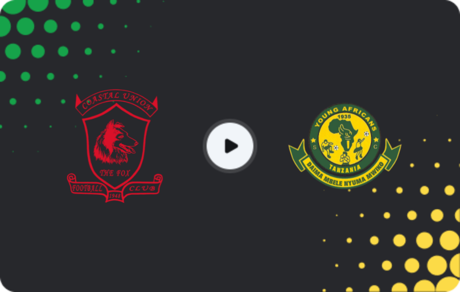Where to watch Coastal Union — Young Africans, Ligi kuu Bara, 07.12.2025