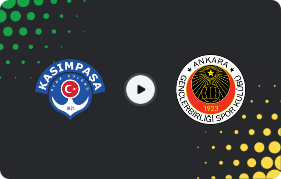 Where to watch Kasimpasa — Genclerbirligi, Süper Lig, 12.12.2025