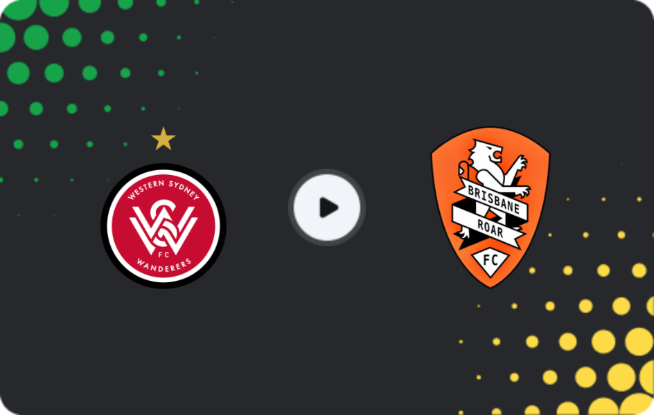 Where to watch Western Sydney Wanderers — Brisbane Roar, A-League, 13.12.2025
