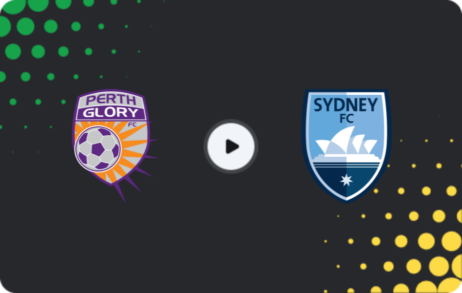 Where to watch Perth Glory — Sydney, A-League, 13.12.2025