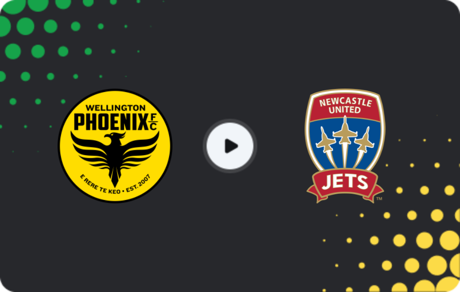 Where to watch Wellington Phoenix — Newcastle Jets, A-League, 14.12.2025