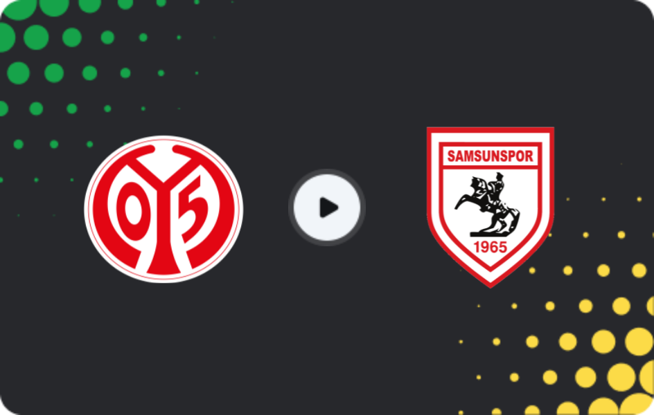 Where to watch Mainz 05 — Samsunspor, Conference League, 18.12.2025