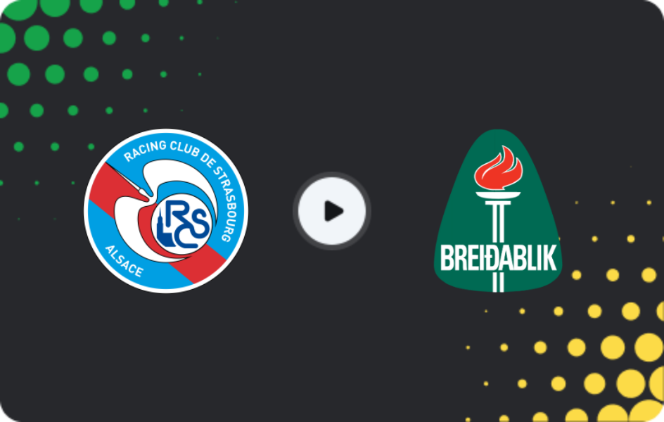 Where to watch Strasbourg — Breidablik, Conference League, 18.12.2025