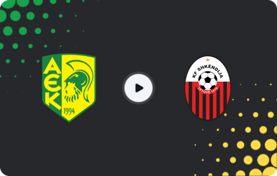 Where to watch AEK Larnaca — Shkendija, Conference League, 18.12.2025