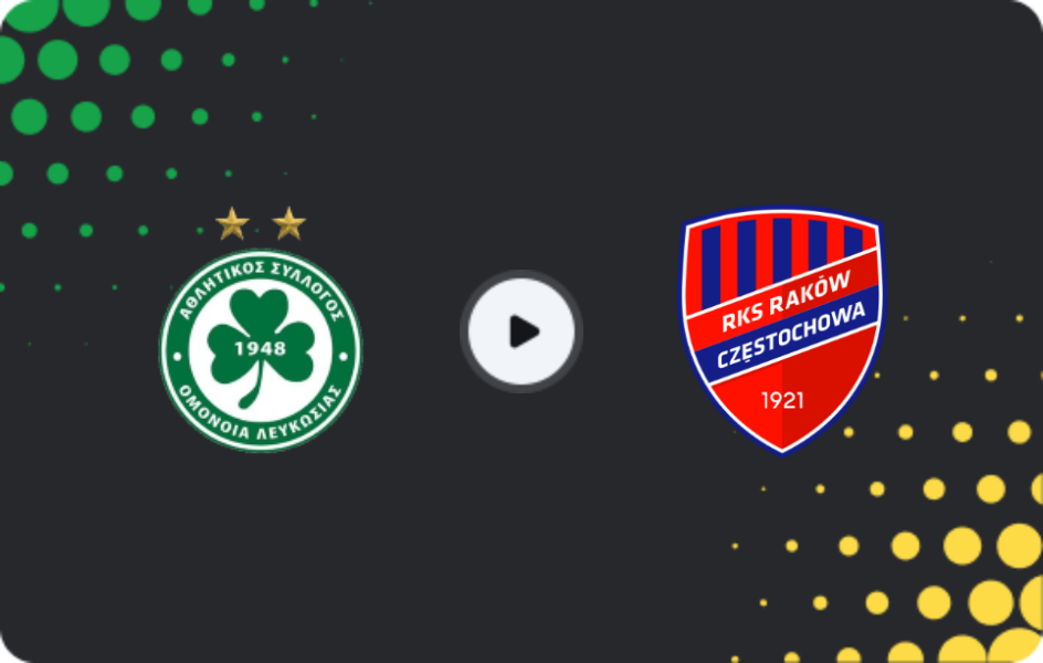 Where to watch Omonia Nicosia — Raków, Conference League, 18.12.2025