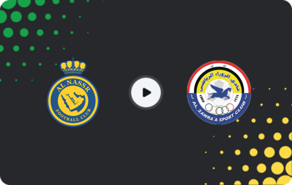 Where to watch Al Nassr — Al Zawra'a, AFC Cup, 24.12.2025
