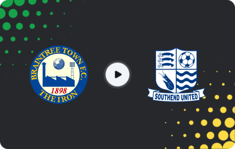 Where to watch Braintree — Southend United, National League, 26.12.2025