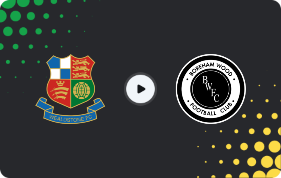 Where to watch Wealdstone — Boreham Wood, National League, 26.12.2025