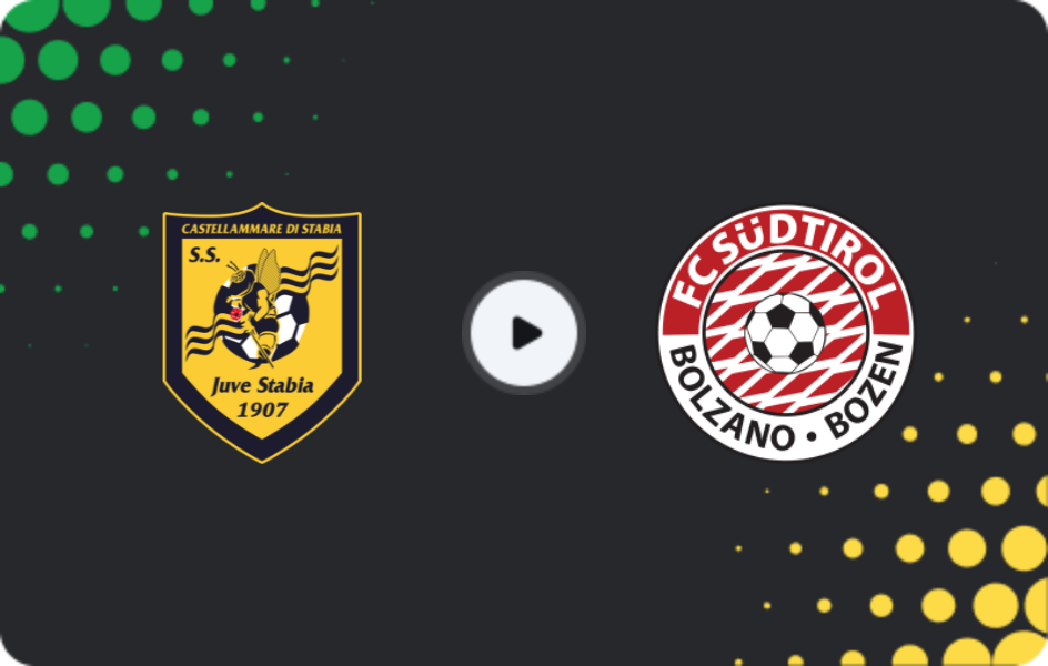 Where to watch Juve Stabia — Sudtirol, Serie B, 27.12.2025