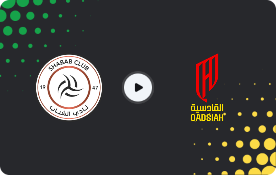Where to watch Al Shabab — Al-Qadisiyah, Pro League, 31.12.2025