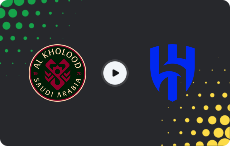 Where to watch Al Kholood — Al-Hilal, Pro League, 31.12.2025