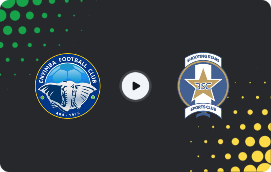 Where to watch Enyimba — Shooting Stars, NPFL, 29.12.2025