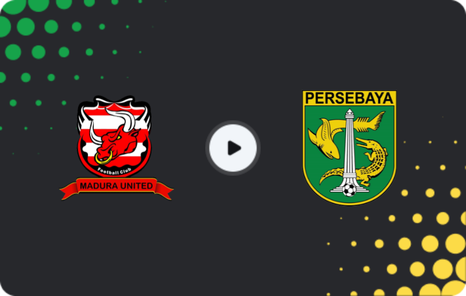 Where to watch Madura United — Persebaya Surabaya, Liga 1, 03.01.2026