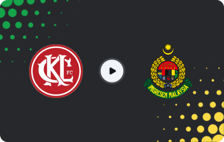Where to watch Kuala Lumpur City — Imigresen, Super League, 04.01.2026