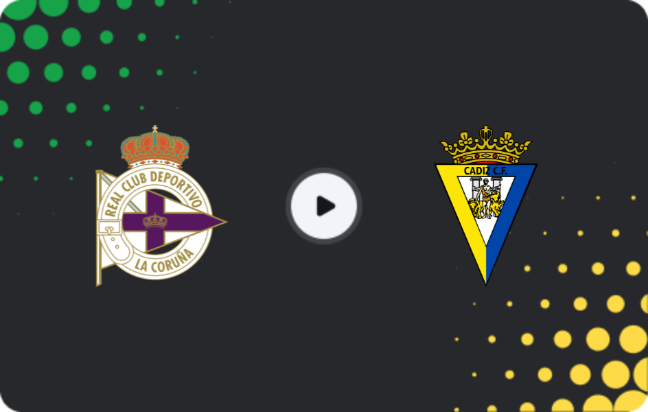 Where to watch Deportivo La Coruna — Cadiz, Segunda, 04.01.2026