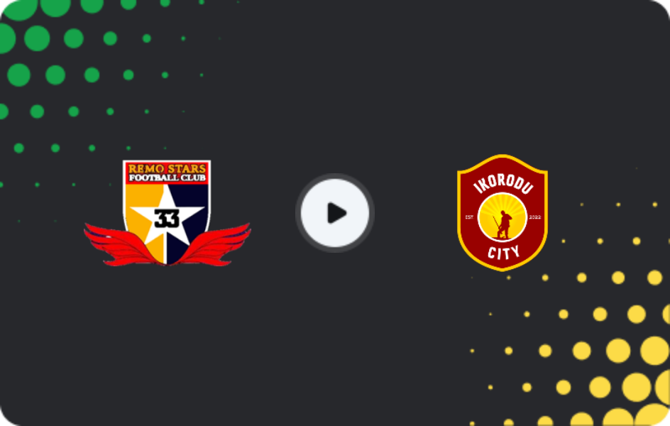 Where to watch Remo Stars — Ikorodu City, NPFL, 07.01.2026