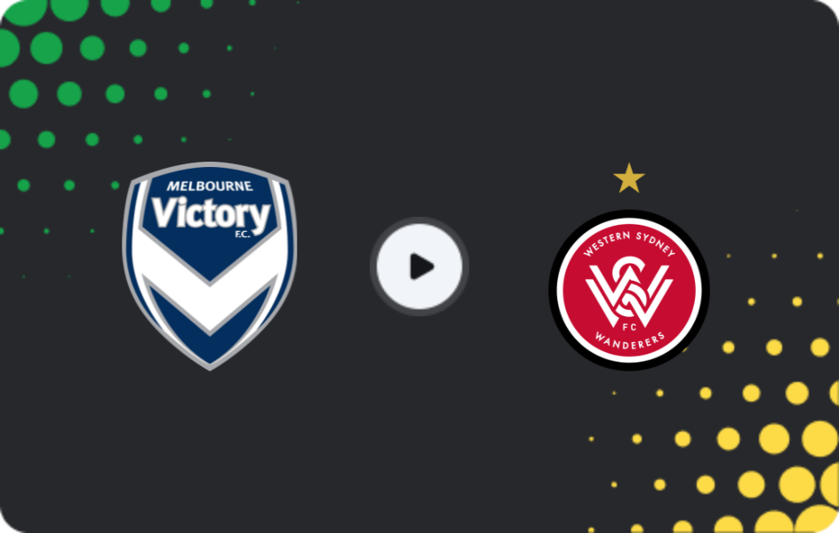 Where to watch Melbourne Victory — Western Sydney Wanderers, A-League, 10.01.2026